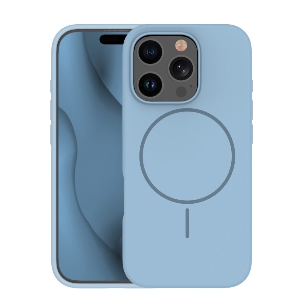463276_oryg Silicone Thin Mag case for iPhone 16 Pro Max 6,9" light blue