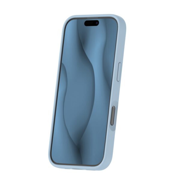 Silicone Thin Mag case for iPhone 16e light blue