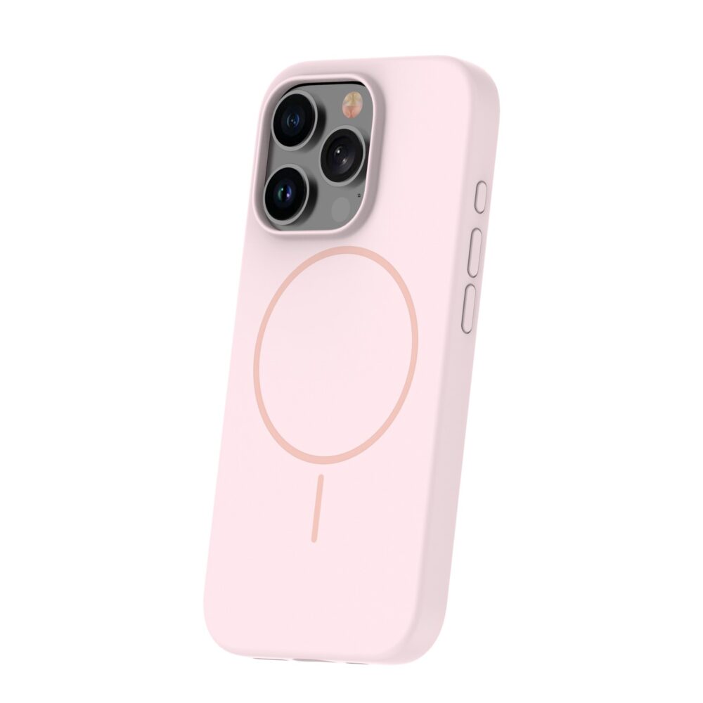 463284_oryg Silicone Thin Mag case for iPhone 16 Pro 6,3" light pink