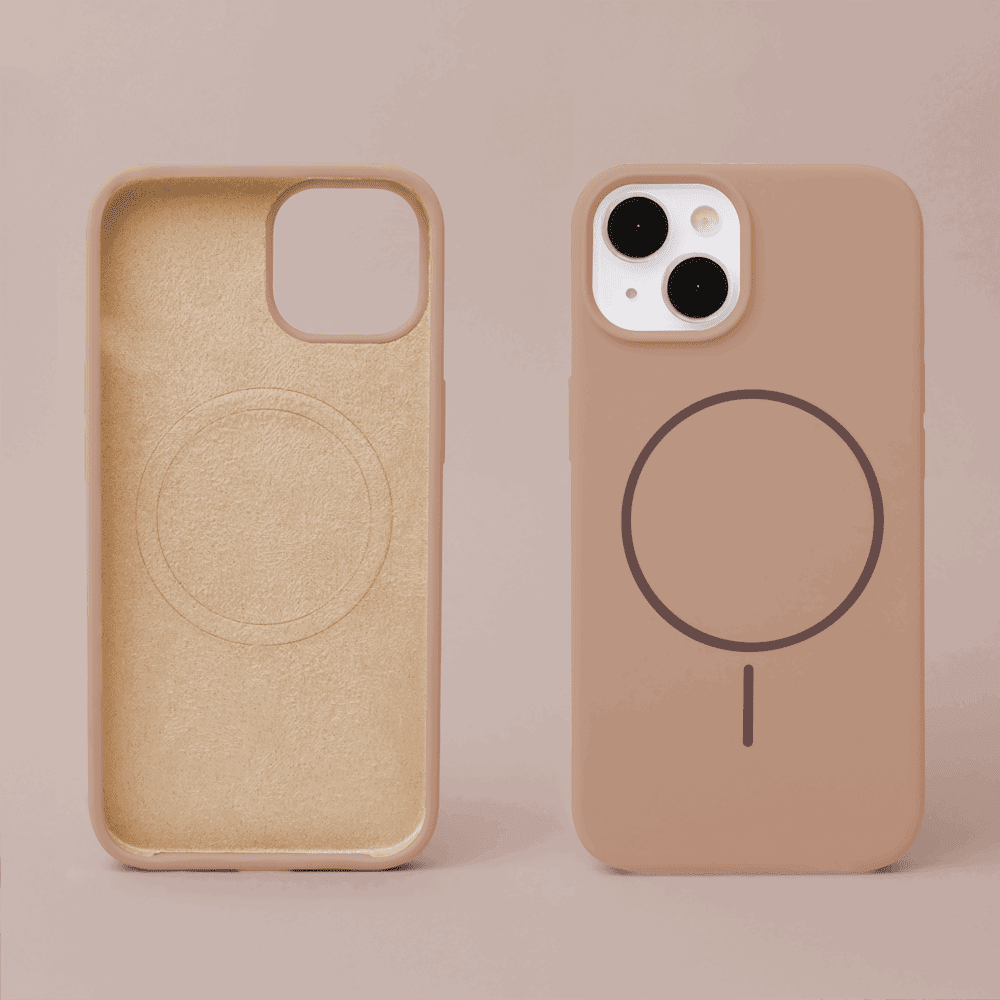 463301_oryg Silicone Thin Mag case for iPhone 14 Pro 6,1" brown