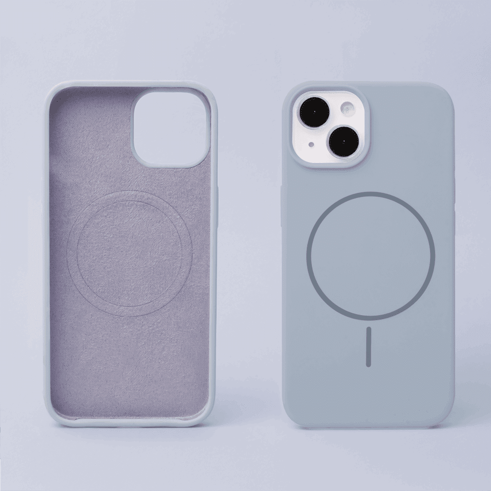 463319_oryg Silicone Thin Mag case for iPhone 14 Pro 6,1" light blue