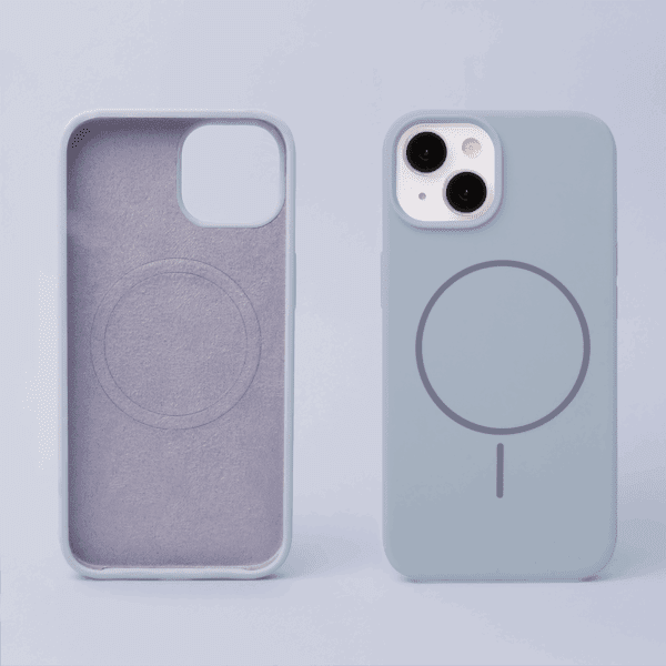 463319_oryg Silicone Thin Mag case for iPhone 13 6,1" light blue