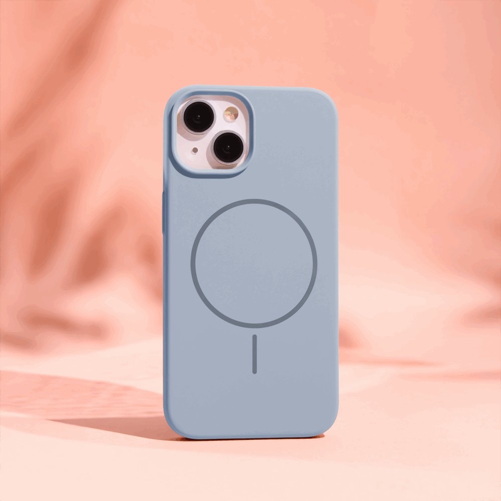 463320_oryg Silicone Thin Mag case for iPhone 14 Pro 6,1" light blue