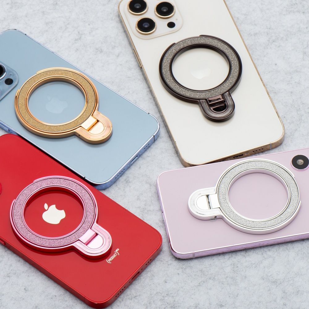 46429a8a520699a5cda7d912c0174274 Phone stand CIRCLE GLITTER - stick-on - gold