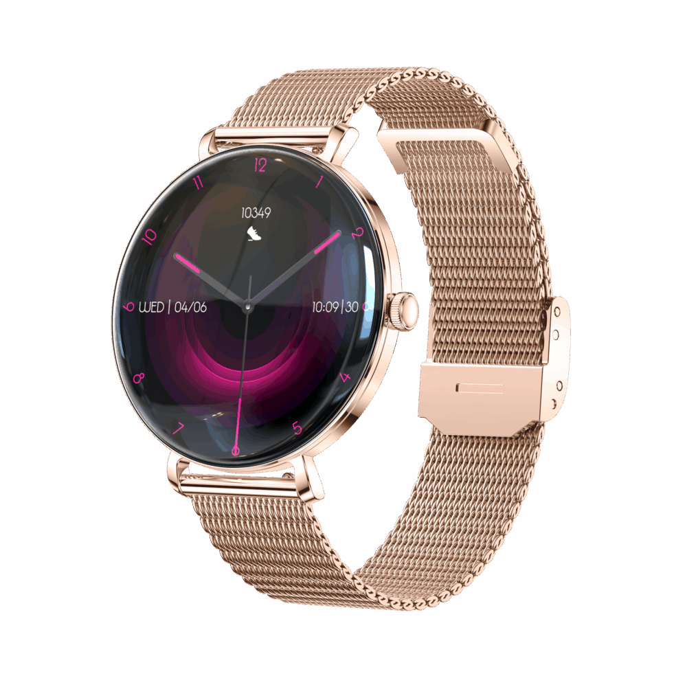 464424_oryg Forever Smartwatch SB-370 Rose Gold - Leopard Print