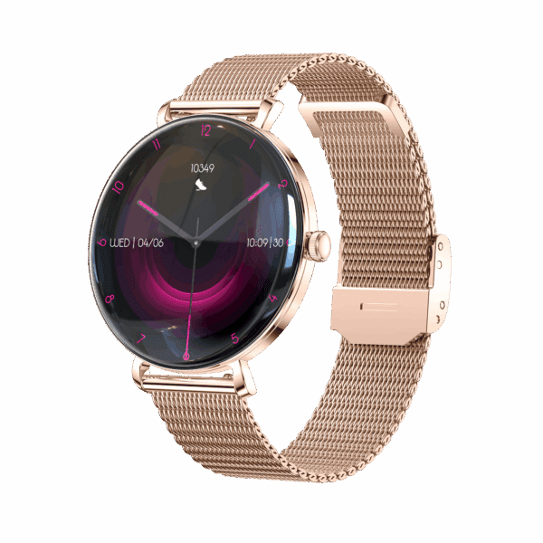Forever Smartwatch SB-370 Rose Gold - Leopard Print