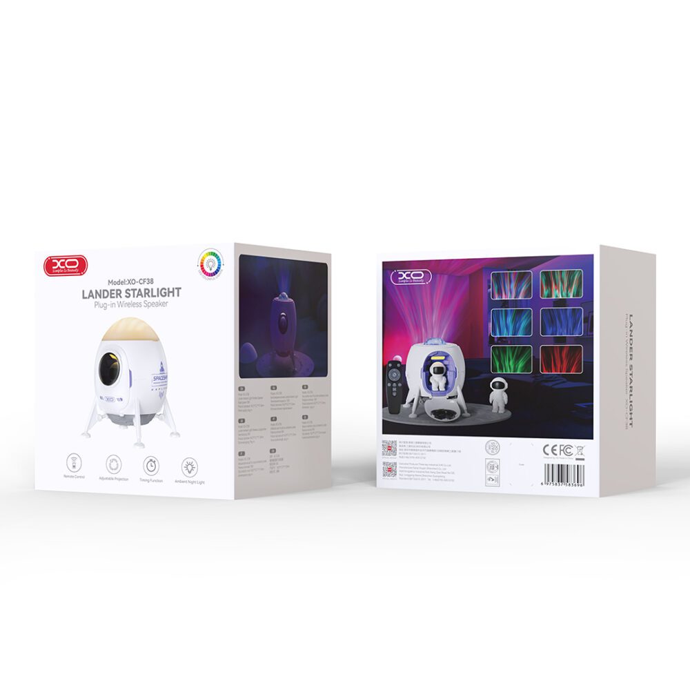 464815_oryg XO projector LED CF38 star and galaxy with Bluetooth speaker white
