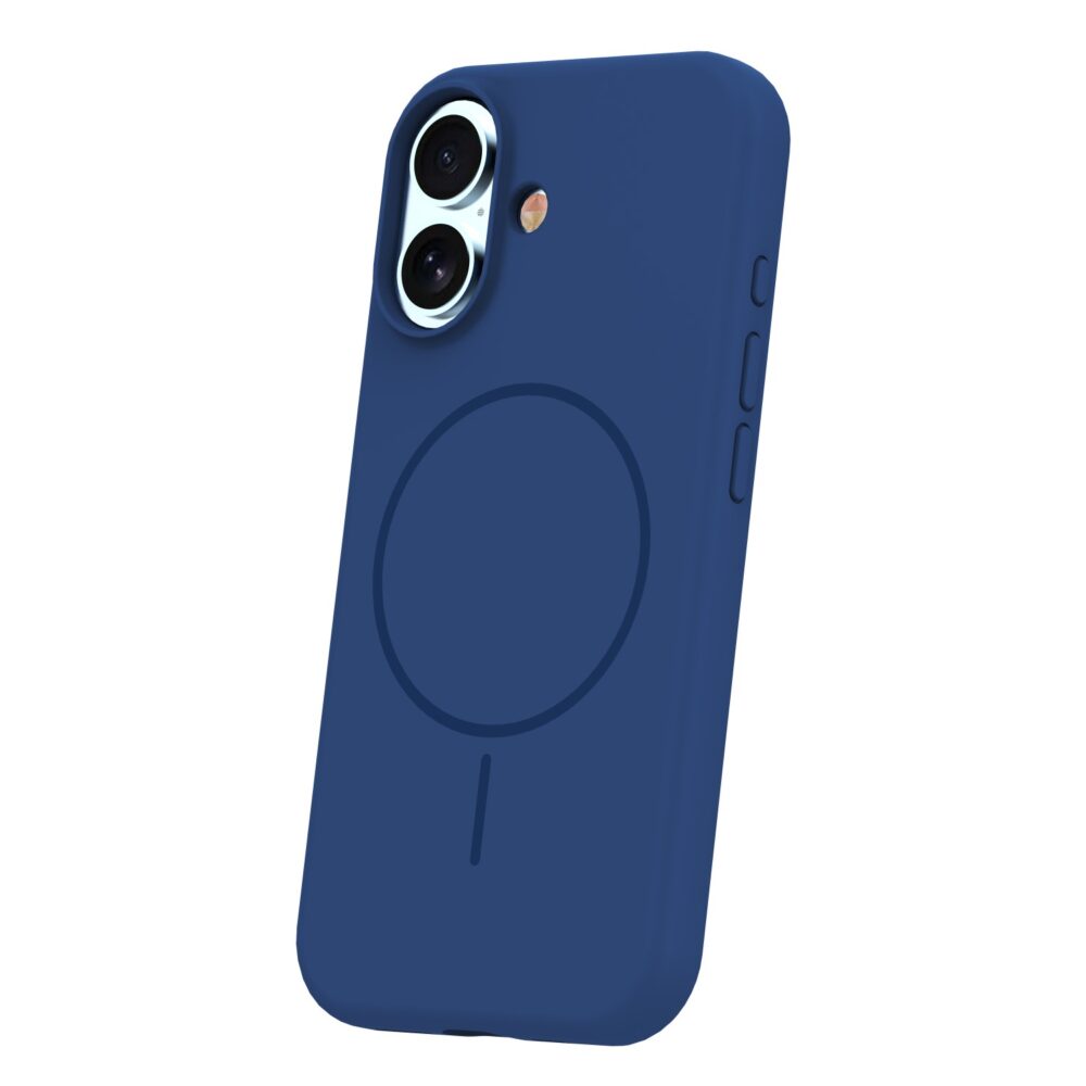 Silicone Thin Mag case for iPhone 17 6,3" navy blue