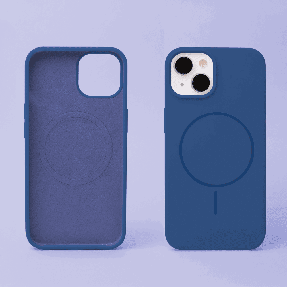 Silicone Thin Mag case for iPhone 17 6,3" navy blue