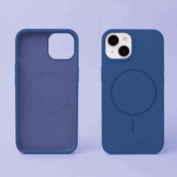 Silicone Thin Mag case for iPhone 17 6,3" navy blue