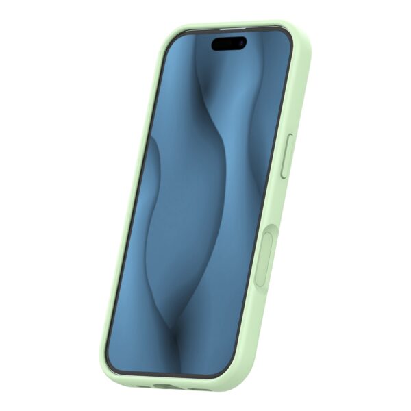 Silicone Thin Mag case for iPhone 17 6,3" green