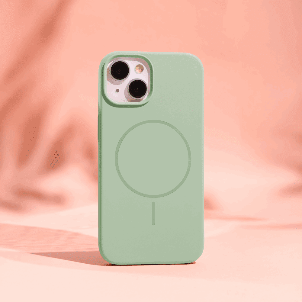466000_oryg Silicone Thin Mag case for iPhone 17 6,3" green