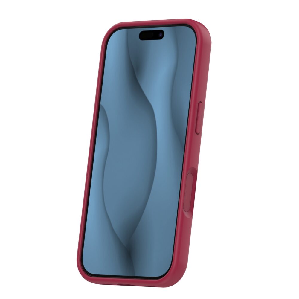 466004_oryg Silicone Thin Mag case for iPhone 17 Pro Max 6,9" maroon