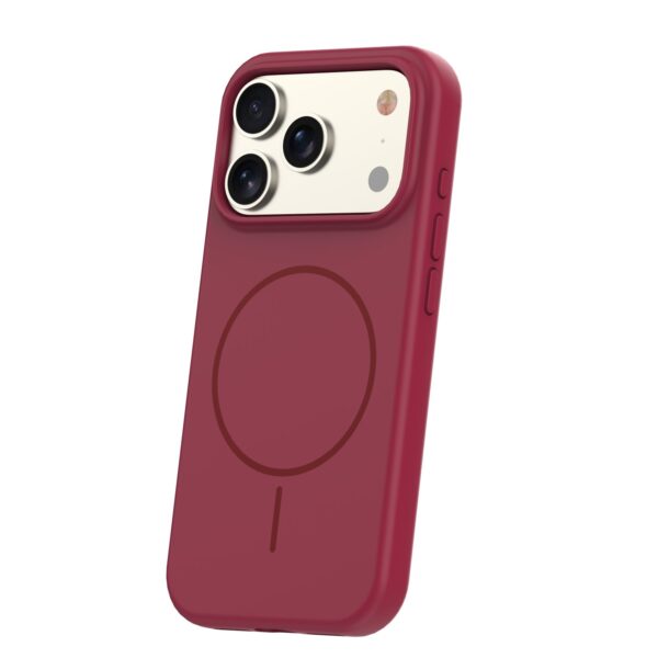 Silicone Thin Mag case for iPhone 17 Pro Max 6,9" maroon