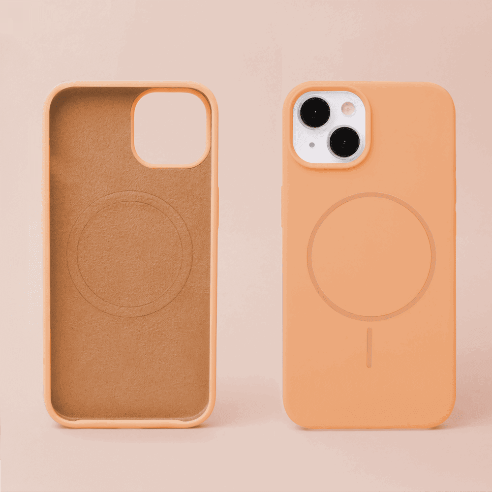 466049_oryg Silicone Thin Mag case for iPhone 17 Pro 6,3" orange