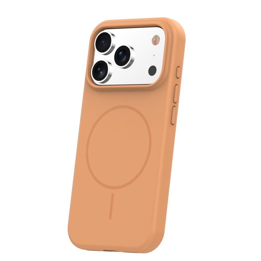 466052_oryg Silicone Thin Mag case for iPhone 17 Pro 6,3" orange