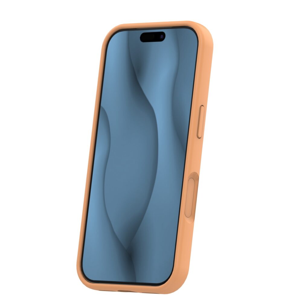 466053_oryg Silicone Thin Mag case for iPhone 17 Pro 6,3" orange