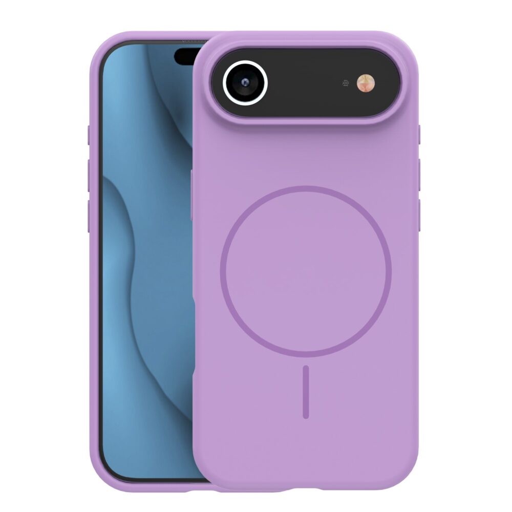 466072_oryg Silicone Thin Mag case for iPhone 17 Air 6,6" purple
