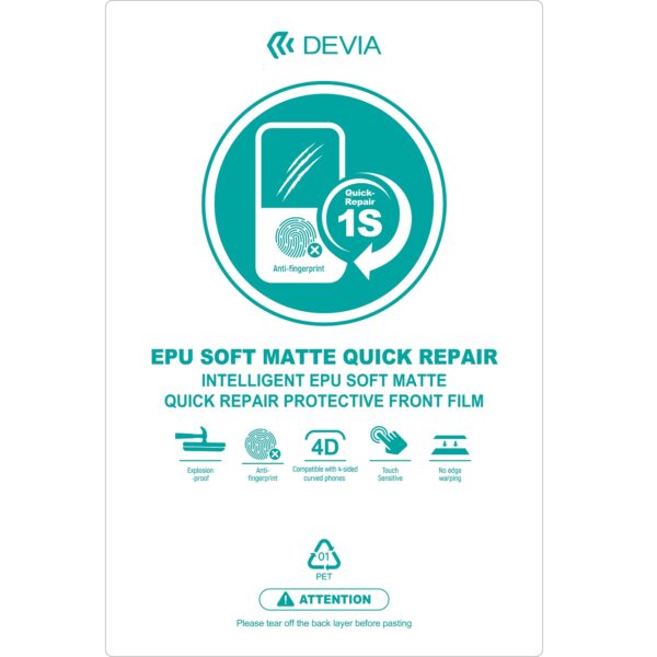 466643_oryg Devia Set foil EPU quick repair matt for cutting machine 20pcs for smartphone LCD