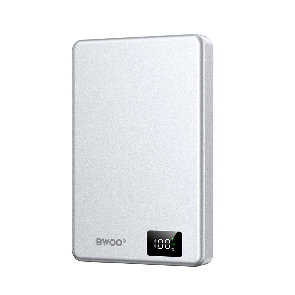 BWOO magnetic power bank P76 PD 20W 10000 mAh with digital display and USB-C port black