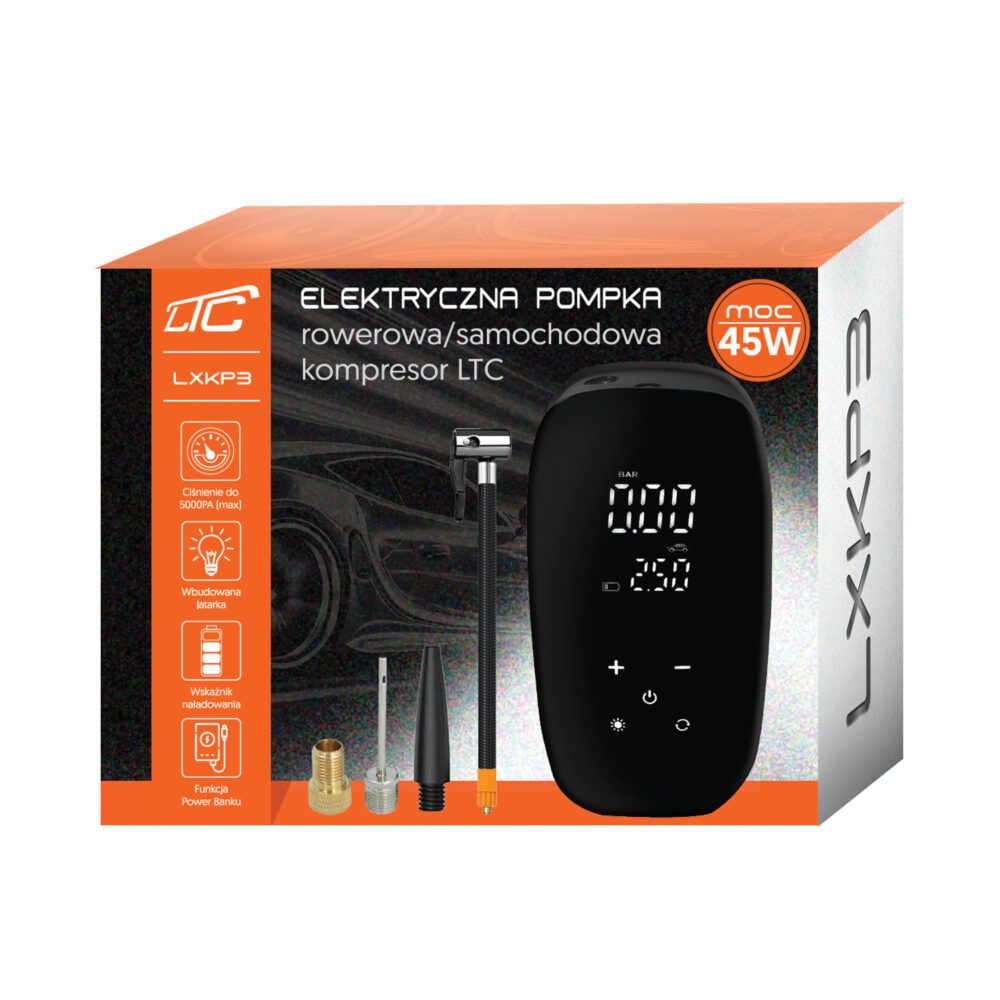 467025_oryg LTC Electric bicycle/car pump compressor power bank LCD 6000mAh USB-C