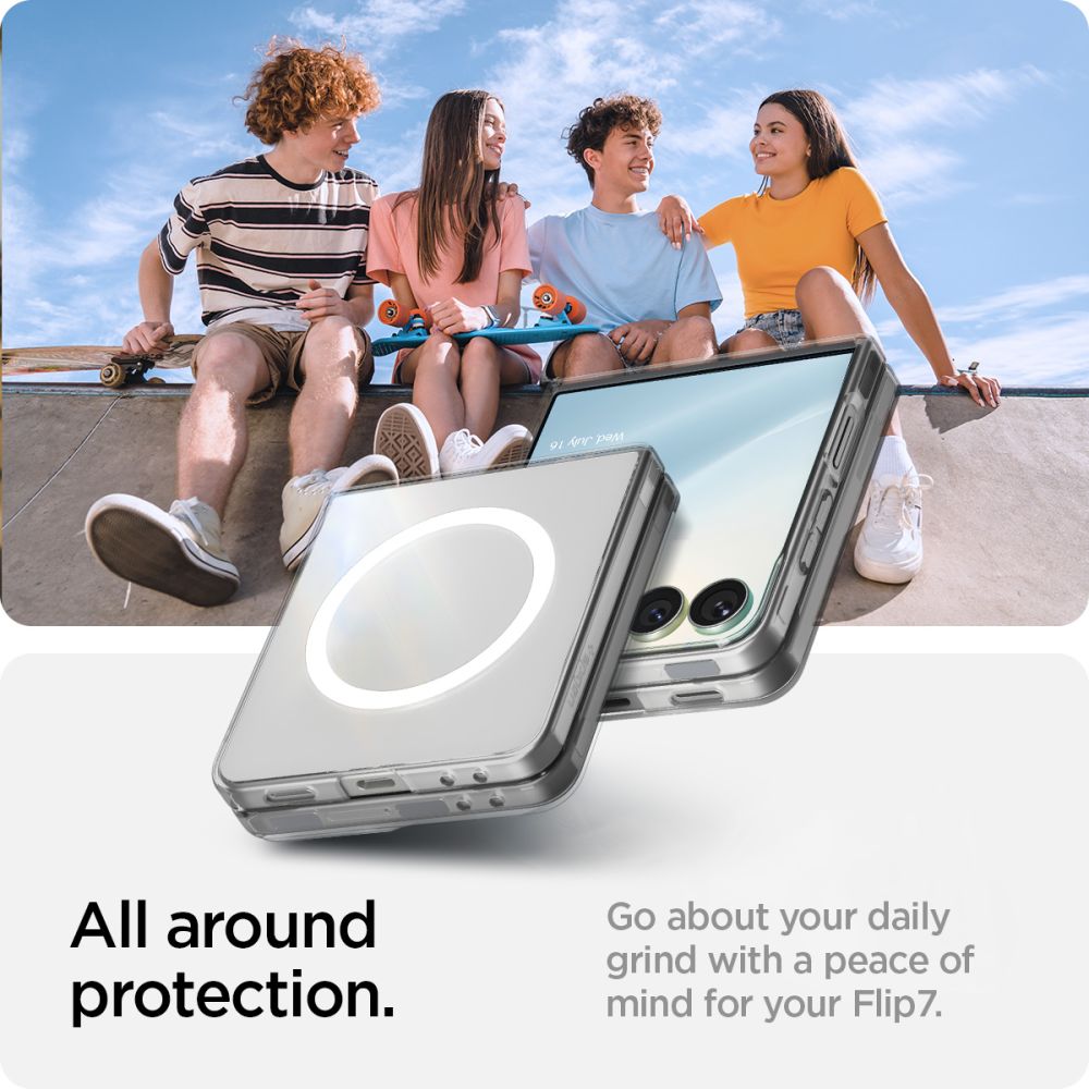 468629_oryg Spigen AirSkin Galaxy Z Flip 7 crystal clear white