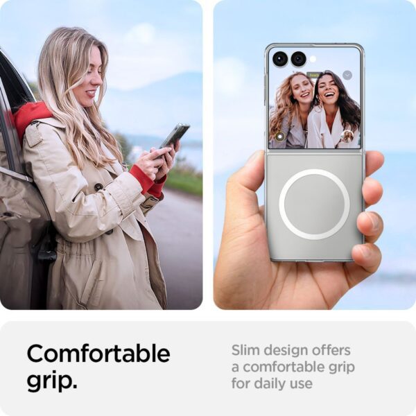 468631_oryg Spigen AirSkin Galaxy Z Flip 7 crystal clear white