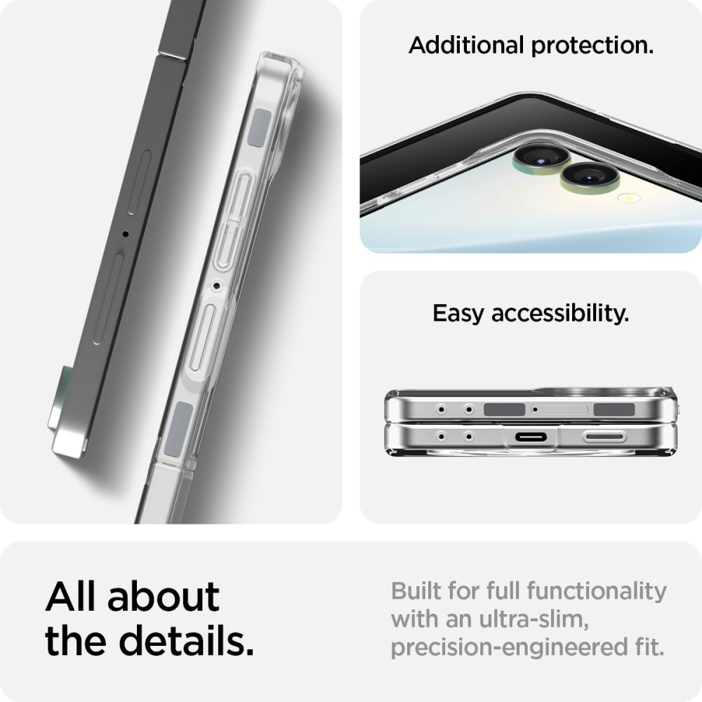 468633_oryg Spigen AirSkin Galaxy Z Flip 7 crystal clear white
