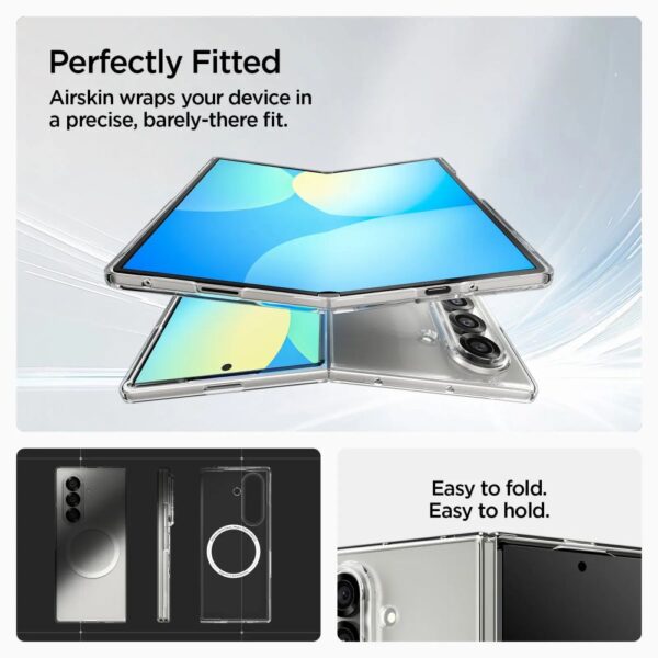 468639_oryg Spigen AirSkin MagSafe Galaxy Z Fold 7 crystal clear white