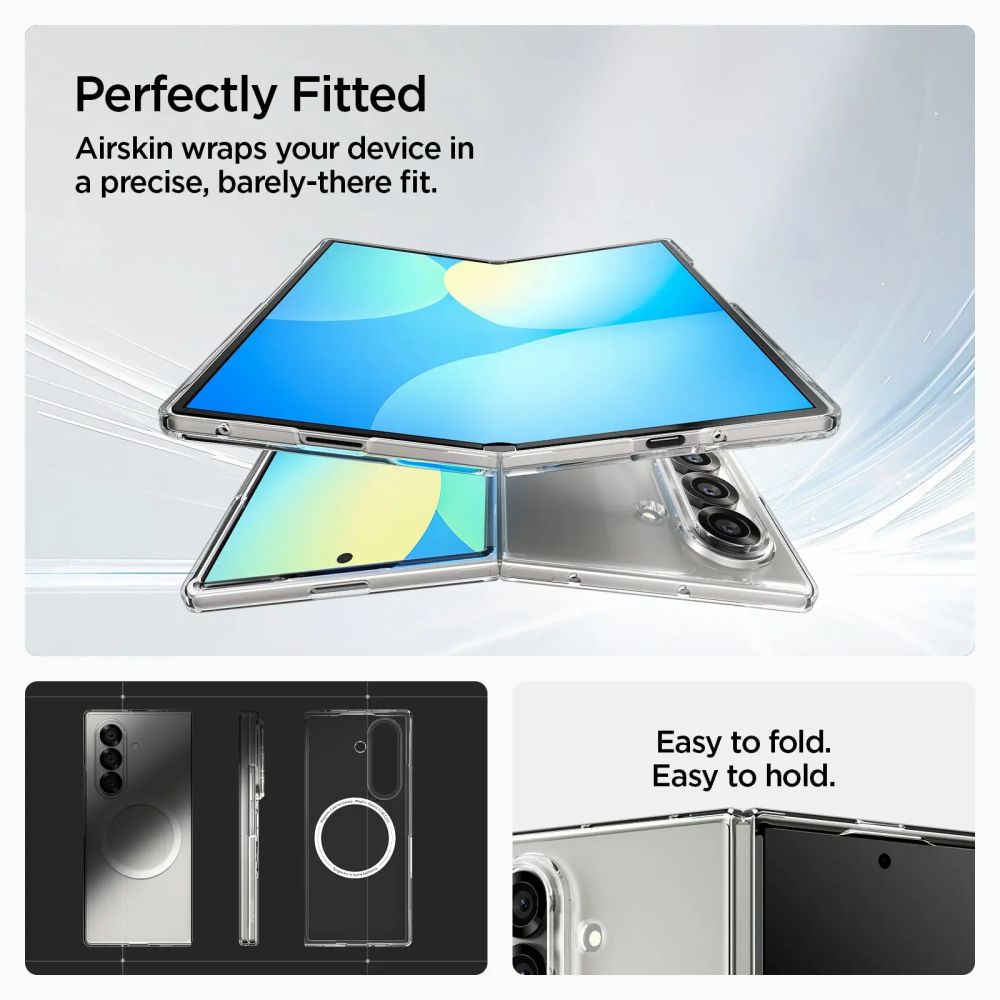 468639_oryg Spigen AirSkin MagSafe Galaxy Z Fold 7 crystal clear white