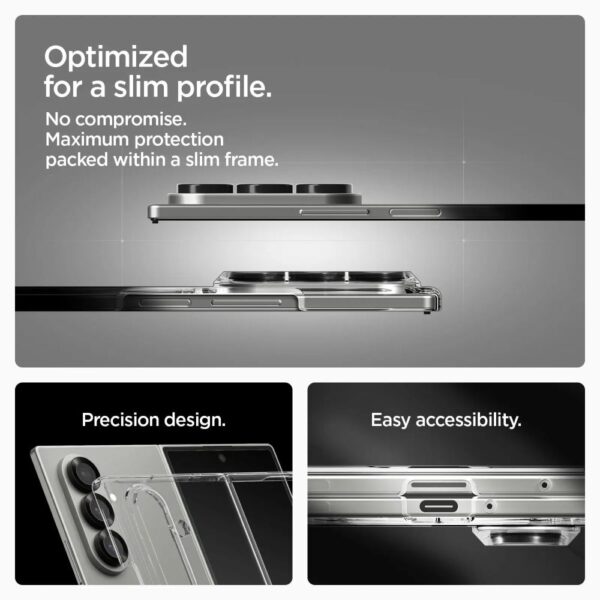 468640_oryg Spigen AirSkin MagSafe Galaxy Z Fold 7 crystal clear white