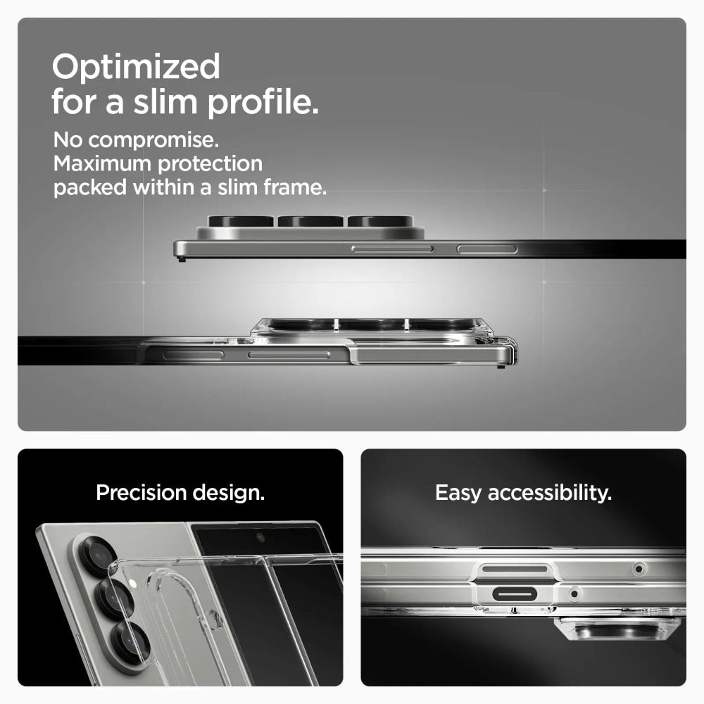 468640_oryg Spigen AirSkin MagSafe Galaxy Z Fold 7 crystal clear white
