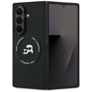 Karl Lagerfeld Karl&Choupette Logo MagSafe case for Samsung Galaxy Z Fold7 black