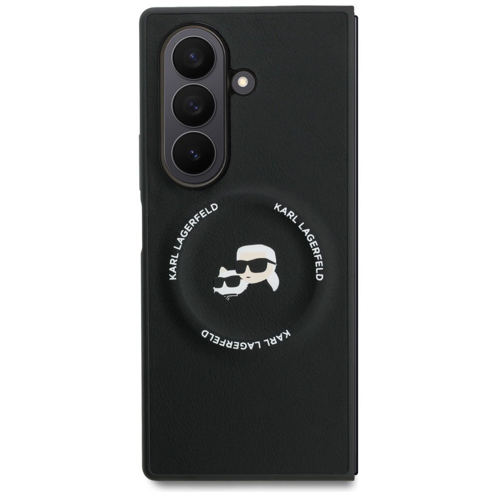 Karl Lagerfeld Karl&Choupette Logo MagSafe case for Samsung Galaxy Z Fold7 black