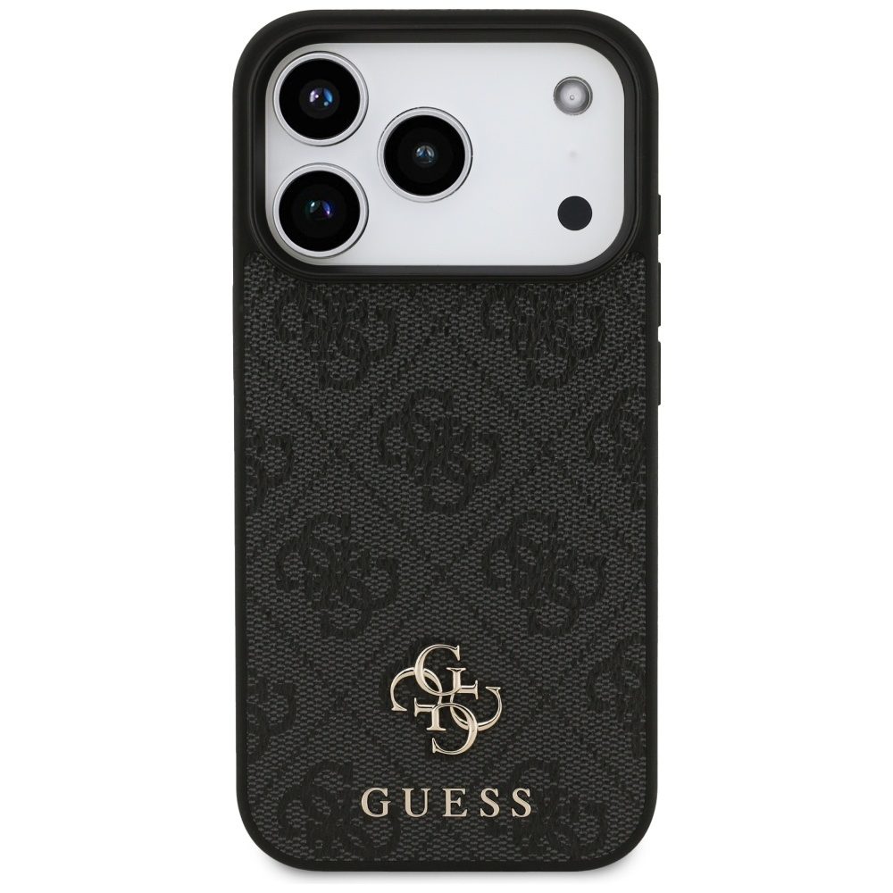Guess 4G Small Classic Logo MagSafe case for iPhone 17 Pro black