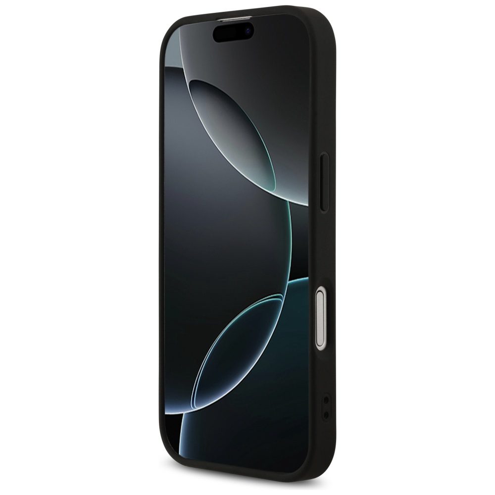 Guess 4G Printed Stripes MagSafe case for iPhone 17 black