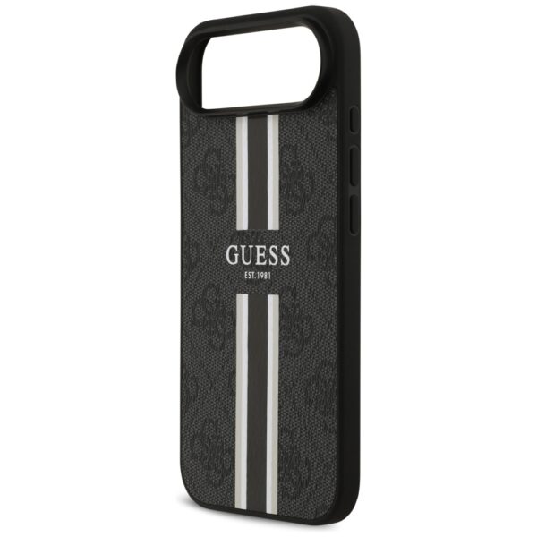 Guess 4G Printed Stripes MagSafe case for iPhone 17 Air black