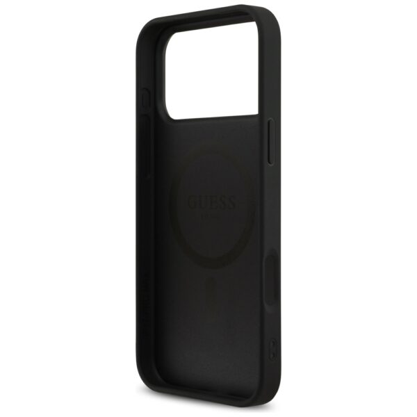 Guess 4G Printed Stripes MagSafe case for iPhone 17 Pro Max black