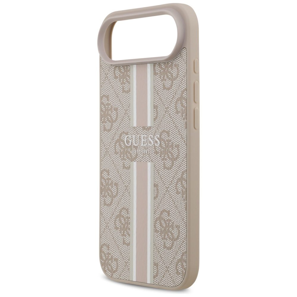 Guess 4G Printed Stripes MagSafe case for iPhone 17 Air pink