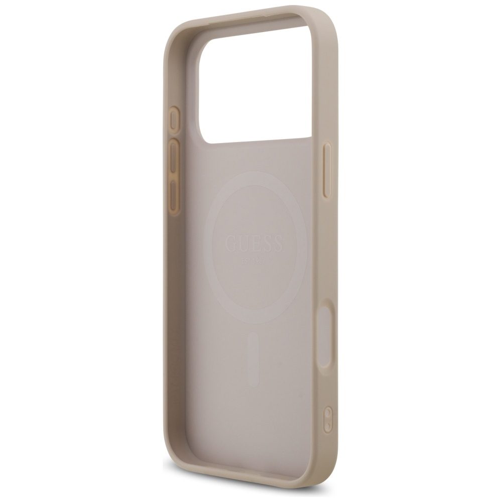 Guess 4G Printed Stripes MagSafe case for iPhone 17 Pro Max pink