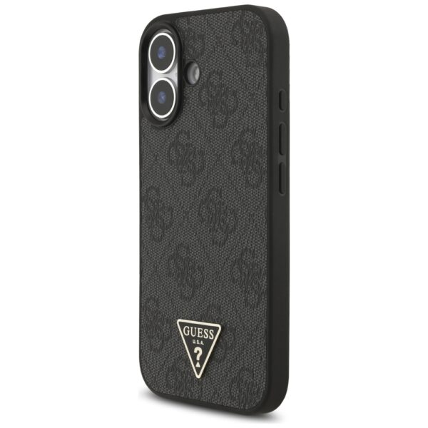 Guess 4G Strap Triangle Logo MagSafe case for iPhone 17 black