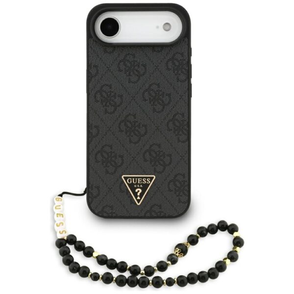Guess 4G Strap Triangle Logo MagSafe case for iPhone 17 Air black