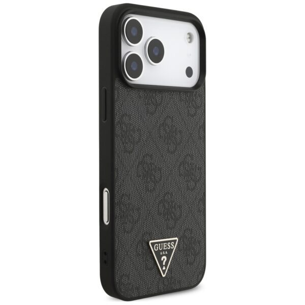 Guess 4G Strap Triangle Logo MagSafe case for iPhone 17 Pro Max black