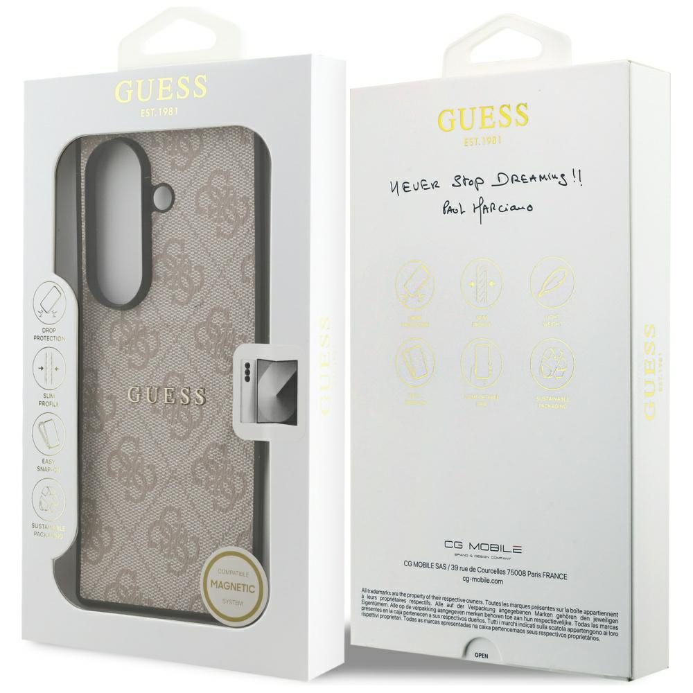 Guess 4G Classic MagSafe case for Samsung Galaxy Z Fold7 różowy