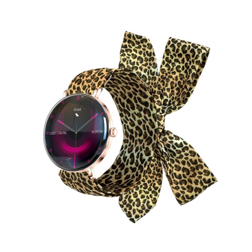 470422_oryg Forever Smartwatch SB-370 Rose Gold - Leopard Print
