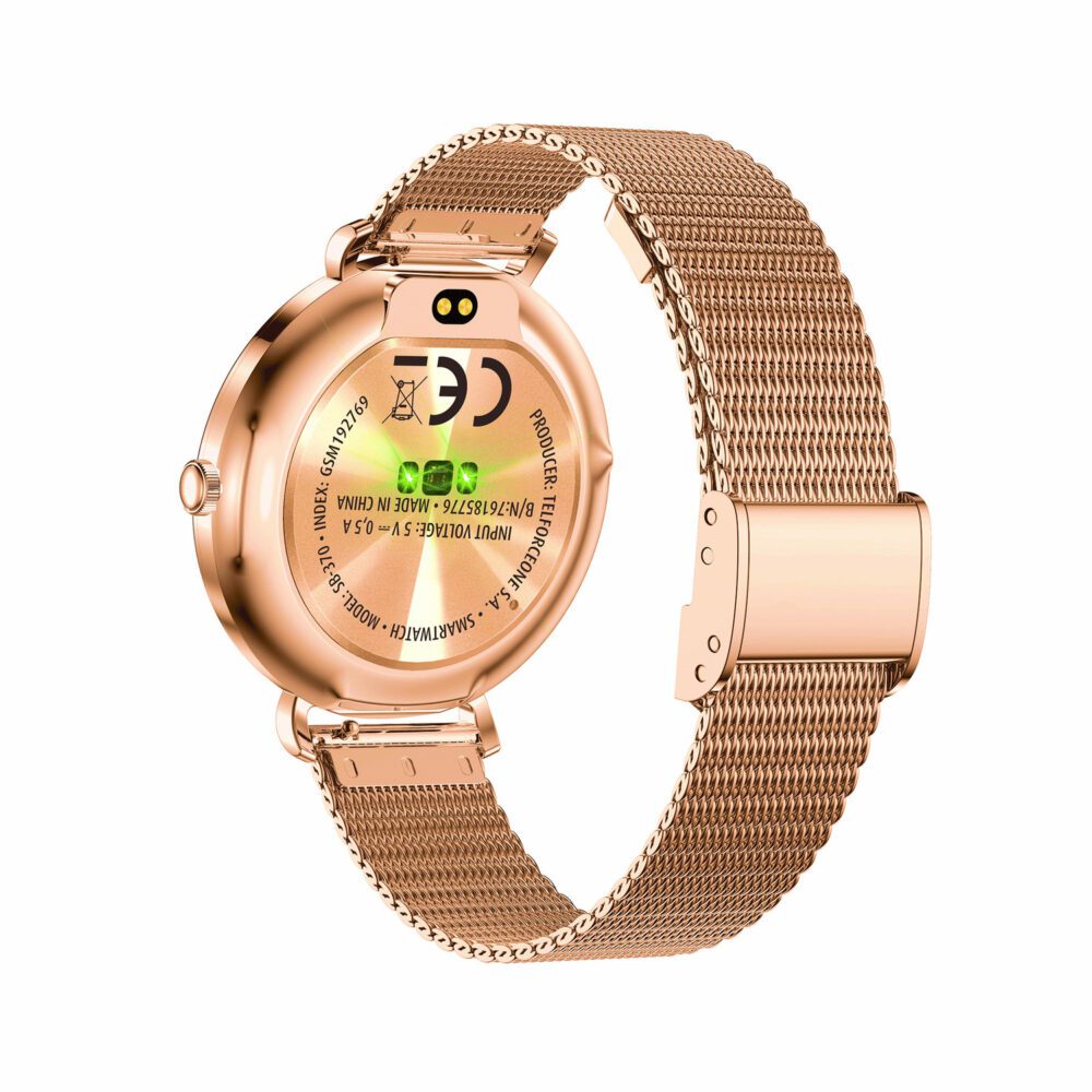 470424_oryg Forever Smartwatch SB-370 Rose Gold - Leopard Print