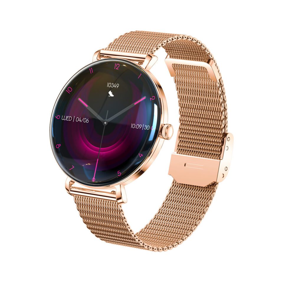 470430_oryg Forever Smartwatch SB-370 Rose Gold - Leopard Print
