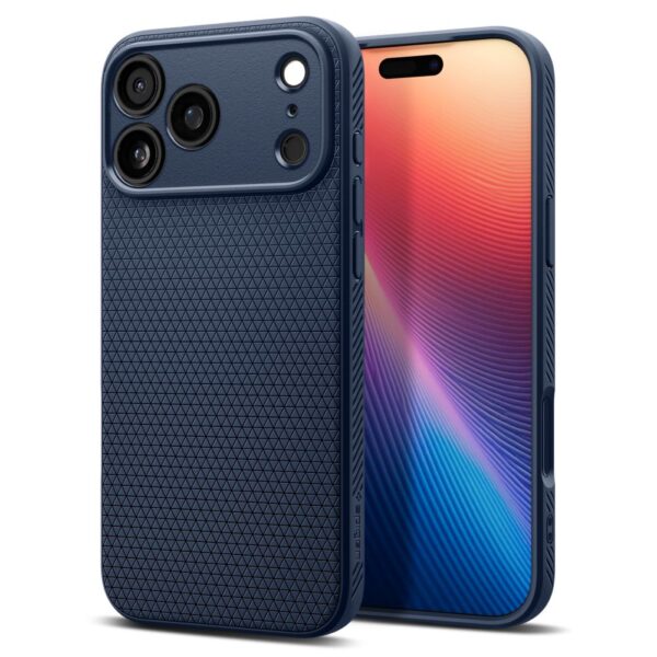 Spigen Liquid Air case for iPhone 17 Pro Max Navy Blue
