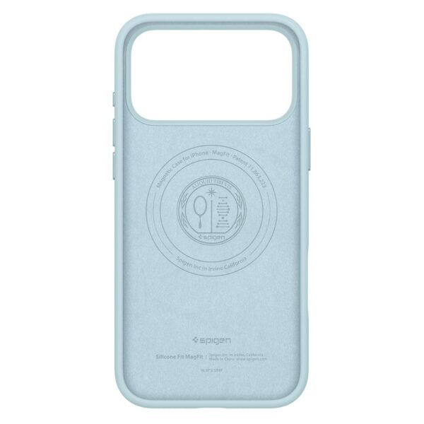 Spigen Silicone Fit Mag Magsafe case for iPhone 17 Pro Max Mute Blue