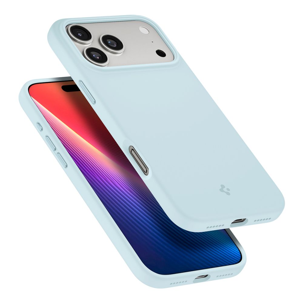 Spigen Silicone Fit Mag Magsafe case for iPhone 17 Pro Max Mute Blue